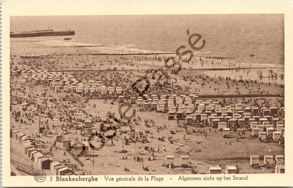 Blankenberge - "Vue générale de la Plage" - Algemeen zicht op het strand