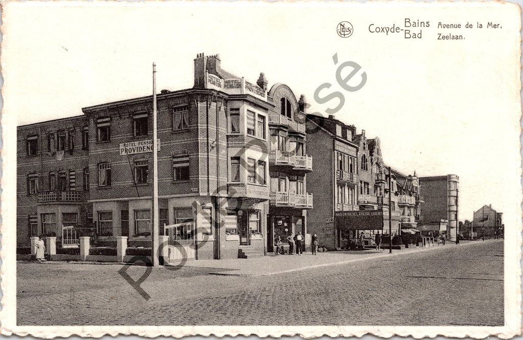 Koksijde - "Coxyde-Bains Bad, Avenue de la Mer / Zeelaan" - Hotel-Pension Providence aan de Zeelaan