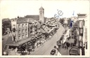 De Panne - "Avenue de la Mer / Zeelaan" - Zicht op de Zeelaan met kerk en bebouwing