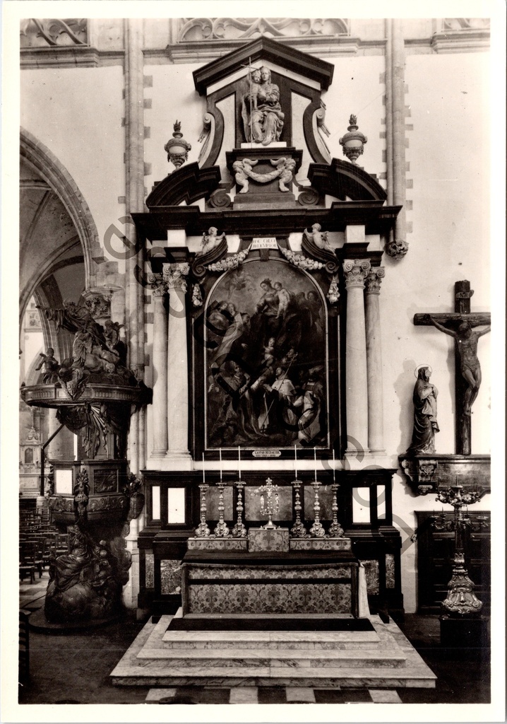Aalst - "Sint-Martinuskerk" - Altaar van het Heilig Kruis door Cornelis van Mildert (1649-50)