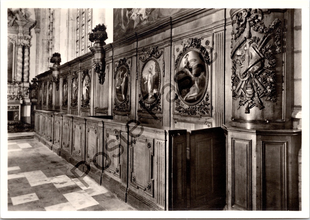 Aalst - "Sint-Martinuskerk" - Kerkmeestersbanken in het zuidelijk transept ca. 1770