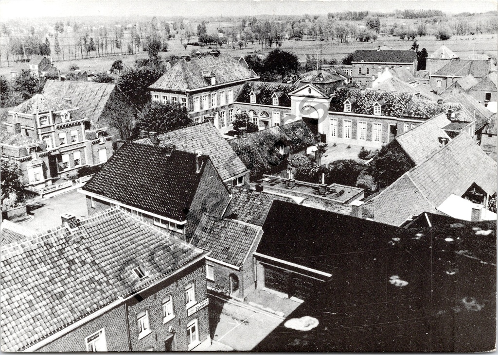 Lierde - "Algemeen zicht" - Luchtperspectief op het dorpscentrum van Sint-Martens-Lierde