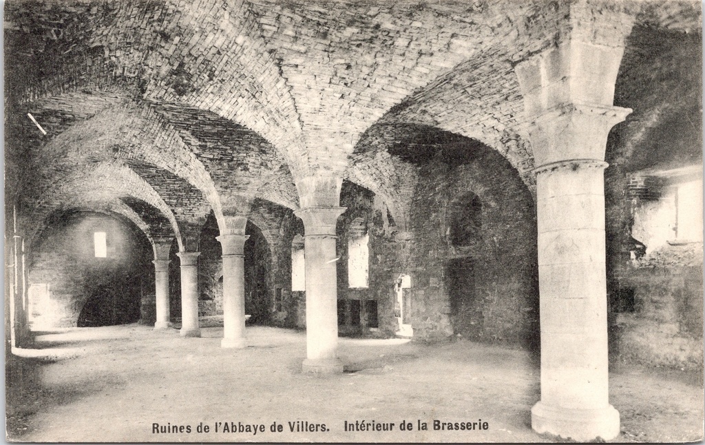 Villers-la-Ville - "Ruines de l'Abbaye de Villers. Intérieur de la Brasserie" - Interieur van de brouwerij in de abdijruïnes