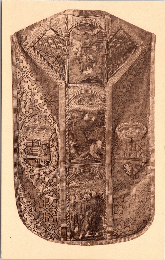 Mol – “Old Chasuble” – Chasuble bearing the coats of arms of Archdukes Albert and Isabella, Postel Abbey