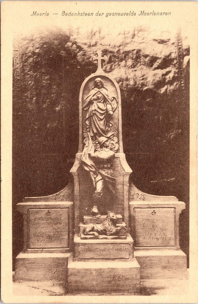 [Hoogstraten0843] Hoogstraten – “Memorial stone to the fallen of Meerle” – First World War memorial in Meerle