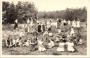 Ravels - "O.L. Vrouw van de Kempen" - Open-luchtschool voor meisjes, kinderen spelend in de zandkuilen