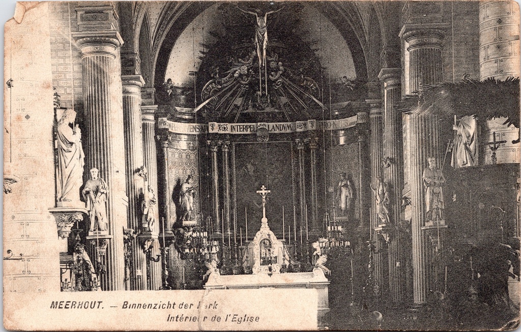 [Meerhout0923] Meerhout - "Binnenzicht der Kerk" - Interieur van de parochiekerk