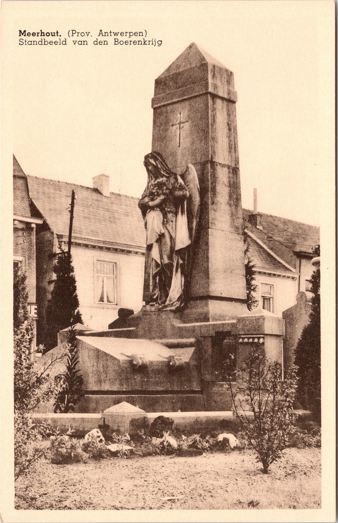 [Meerhout0933] Meerhout - "Standbeeld van den Boerenkrijg" - Monument van de Boerenkrijg met engelfiguur