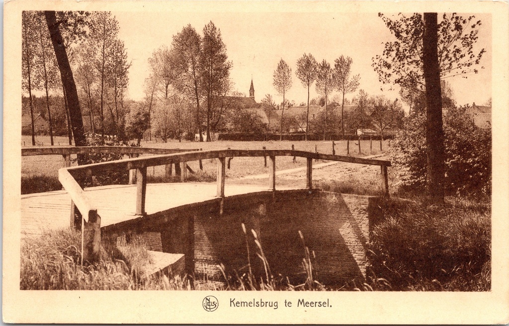 [Meerhout0939] Hoogstraten – “Kemelsbrug te Meersel” – Wooden bridge over a stream in Meersel