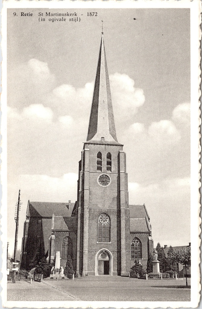 [Rethie0969] Retie – “St Martinus Church – 1872 (in ogival style)” – St Martinus Church in neo-Gothic style