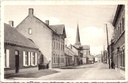 Retie - "Kloosterstraat" - Zicht op de Kloosterstraat met kerktoren