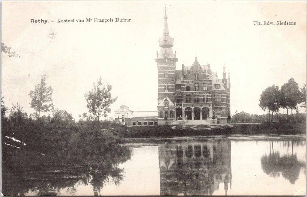 Retie - "Kasteel van Mr François Dufour" - Kasteel Dufour met vijver