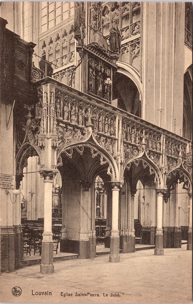 Leuven - "Eglise Saint-Pierre. Le Jubé" - Doxaal van de Sint-Pieterskerk