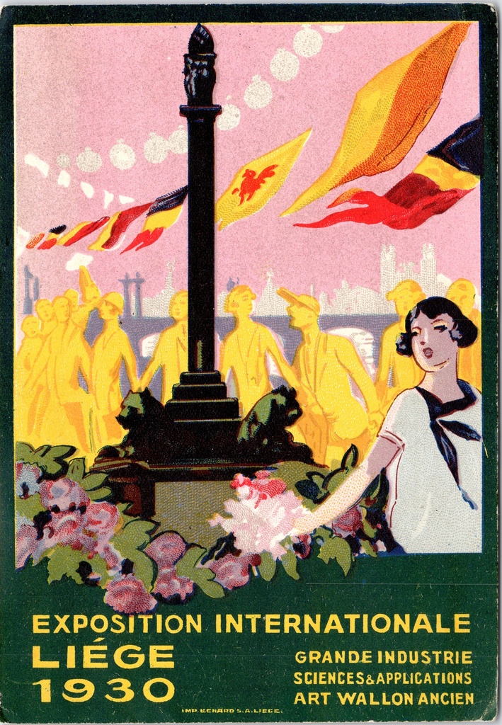 Liège – “Exposition Internationale Liège 1930” – Poster for the International Exhibition of Heavy Industry