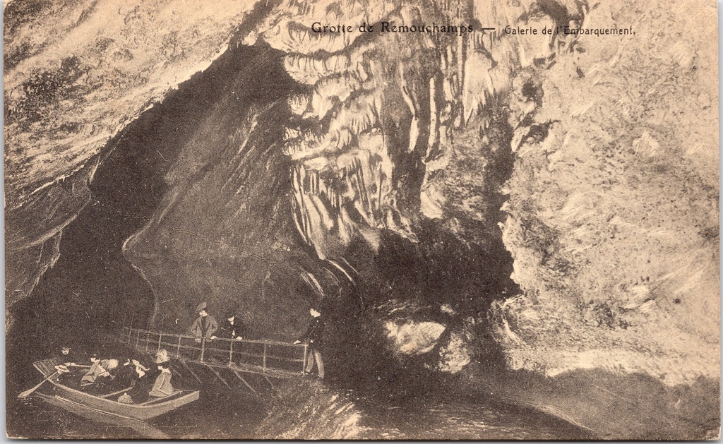 [Ayweille1035] Aywaille - "Grotte de Remouchamps — Galerie de l'Embarquement" - Grotten van Remouchamps, inschepingsgalerij met bootjes