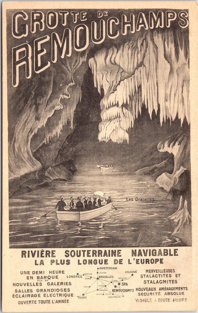 Aywaille - "Grotte de Remouchamps" - Ondergrondse rivier Les Draperies met rondvaart per boot