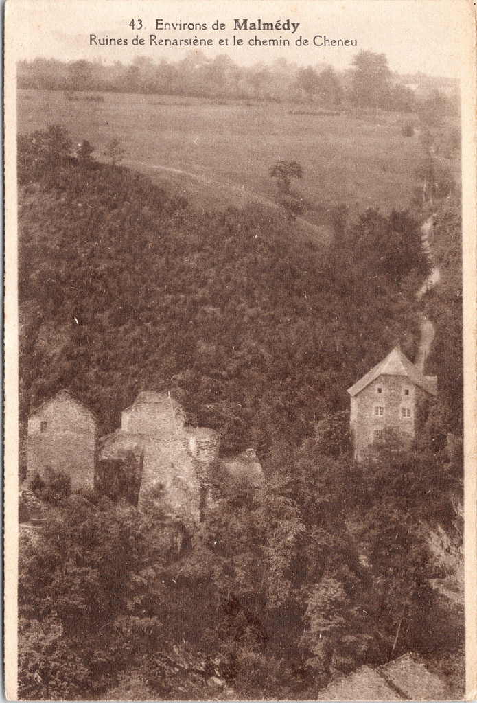 Malmedy - "Ruines de Renarstène et le chemin de Cheneu" - Ruïnes van Renarstène en de weg naar Cheneu