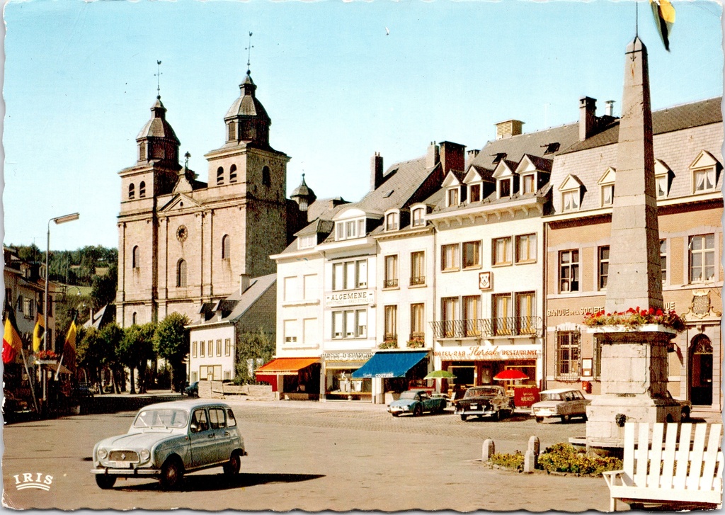 [Malmédy1081] Malmedy – “Place Albert 1er et Cathédrale St. Quirin” – Albertplein with St Quirinus Cathedral