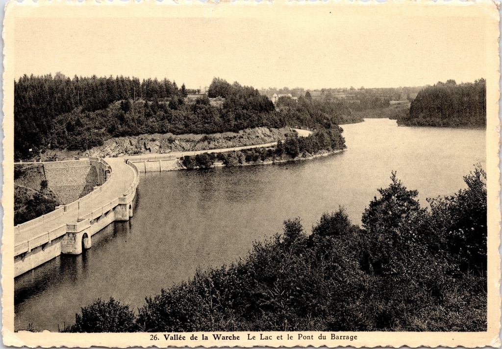 [Malmédy1083] Waimes - « Vallée de la Warche - Le Lac et le Pont du Barrage » - Lac et barrage de la vallée de la Warche