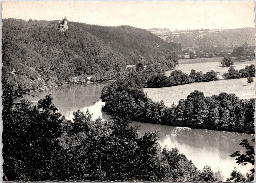 Spa - "Vue panoramique du Lac de Warfaaz" - Panoramisch zicht op het meer van Warfaaz