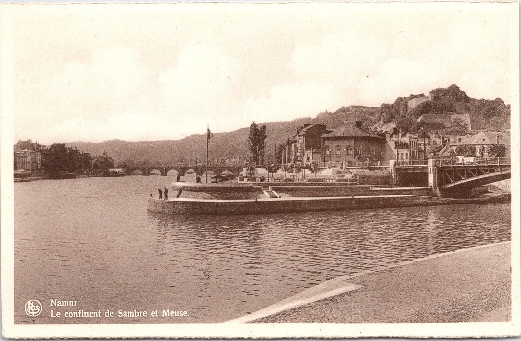 [Namen1147] Namur - "Le confluent de Sambre et Meuse" - Samenvloeiing van Samber en Maas
