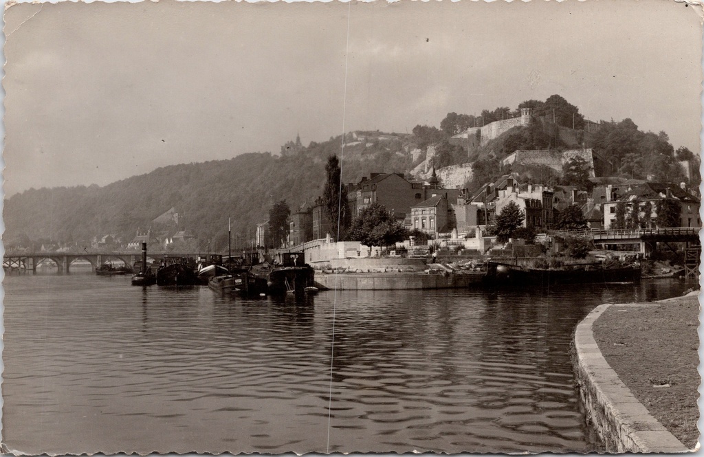 Namur - "Confluent Meuse et Sambre" - Samenvloeiing van Maas en Samber met de Citadel