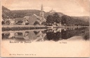 Namur – “La Plante” – View of the banks of the Meuse in the La Plante district, featuring the church and citadel