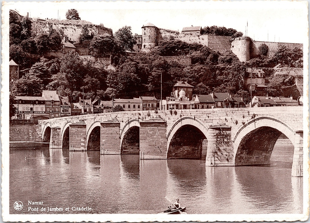 Namur – “Pont de Jambes et Citadelle” – Jemappe Bridge and Citadel