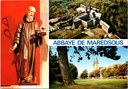Anhée - "ABBAYE DE MAREDSOUS" - Abdij van Maredsous, heiligenbeeld, luchtfoto en parkzicht
