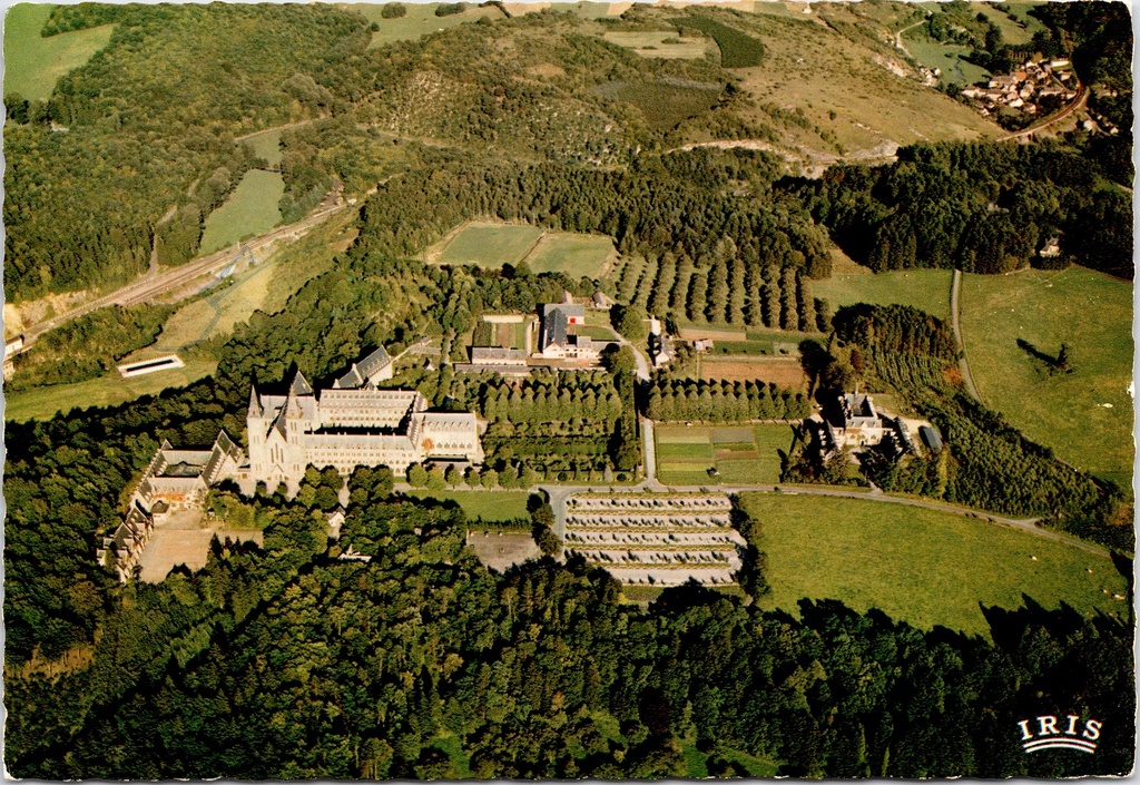 [Anhée1229] Anhée – “Abbaye de Maredsous” – Aerial view of Maredsous Abbey