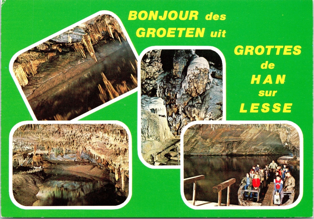 [Han-sur-lesse1247] Rochefort - "GROTTES de HAN sur LESSE" - Grotten van Han-sur-Lesse, stalactieten en boottocht