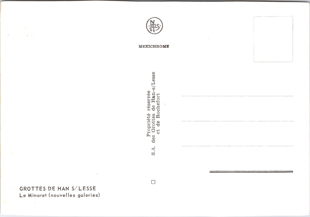 [Han-sur-lesse1252] Rochefort - "Le Minaret (nouvelles galeries)" - De Minaret in de nieuwe galerijen van de Grotten van Han