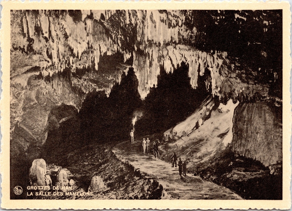 [Han-sur-lesse1271] Rochefort - "Grottes de Han - La Salle des Mamelons" - Grot van Han, de Zaal der Mamelons