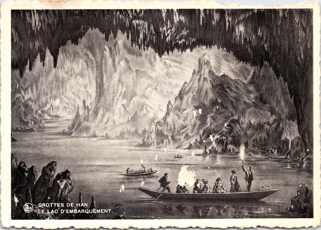 [Han-sur-lesse1275] Rochefort - "Grottes de Han - Le Lac d'Embarquement" - Grotten van Han, het inschepingsmeer