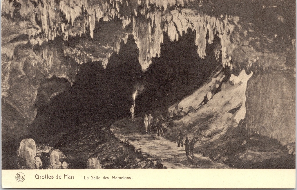 [Han-sur-lesse1281] Rochefort - "Grottes de Han - La Salle des Mamelons" - Grotten van Han, de Zaal der Tepels