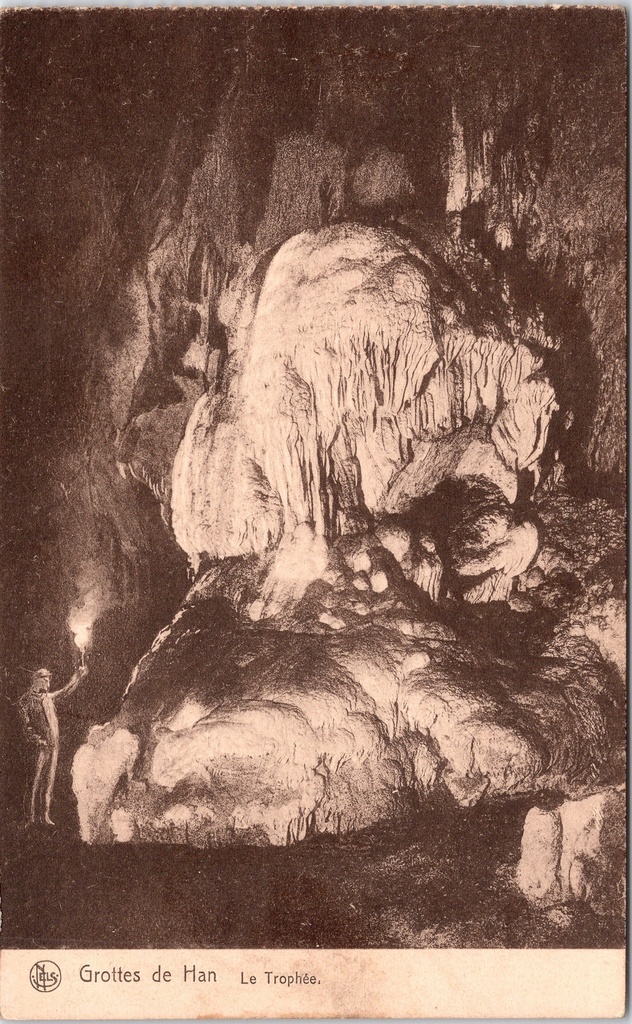 [Han-sur-lesse1295] Rochefort - "Grottes de Han - Le Trophée" - De Grotten van Han, speleothemenformatie Le Trophée