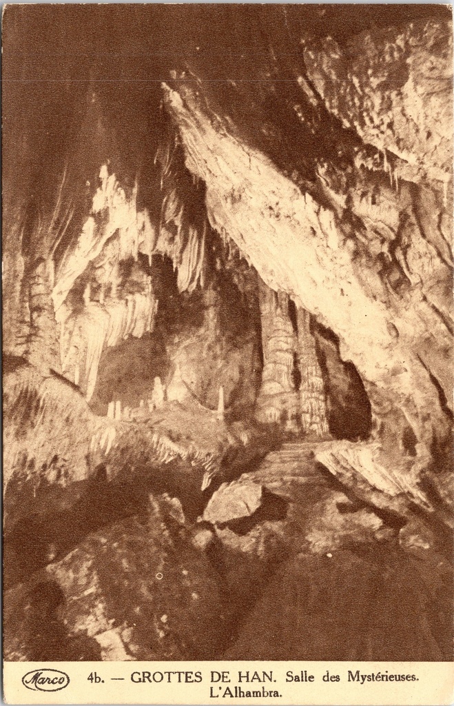 [Rochefort1347] Han-sur-Lesse - "Grottes de Han. Salle des Mystérieuses. L'Alhambra" - Grotten van Han, zaal der Mysterieuzen