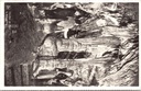 Rochefort - "Grottes de Han - L'Alhambra" - Grotten van Han, de Alhambra-zaal met stalactieten en stalagmieten