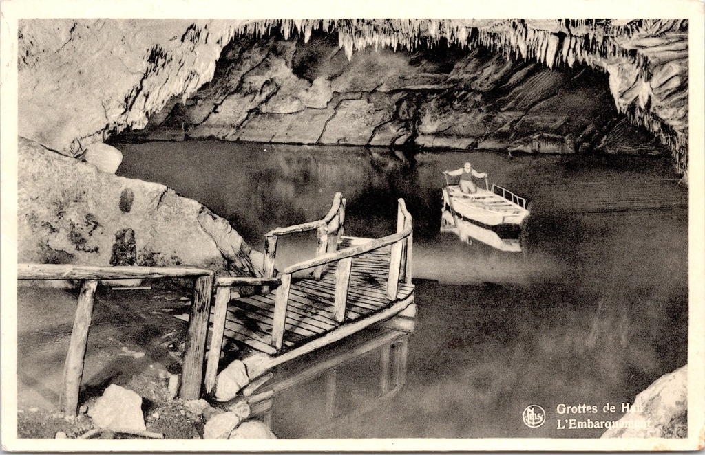 [Rochefort1399] Rochefort - "Grottes de Han - L'Embarquement" - Grotten van Han inschepingsplaats ondergrondse rivier