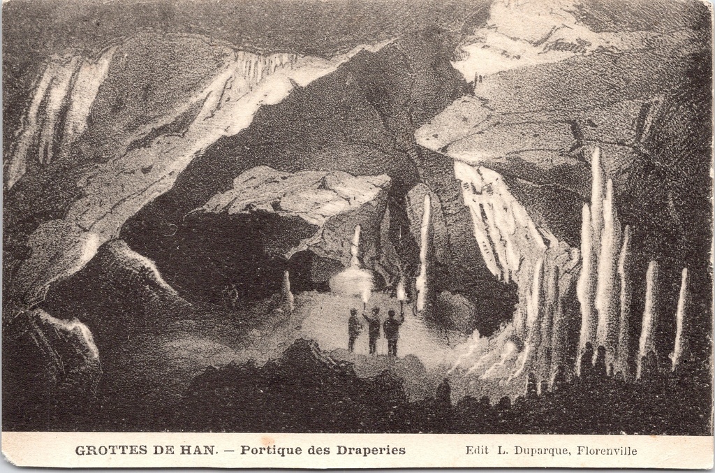 [Rochefort1409] Rochefort - "Portique des Draperies" - Grotten van Han, Portiek der Gordijnen