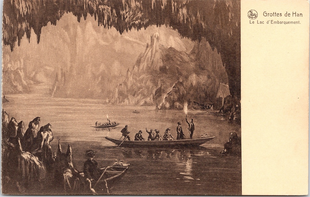 [Rochefort1443] Rochefort - "Grottes de Han - Le Lac d'Embarquement" - Grotten van Han, het inschepingmeer