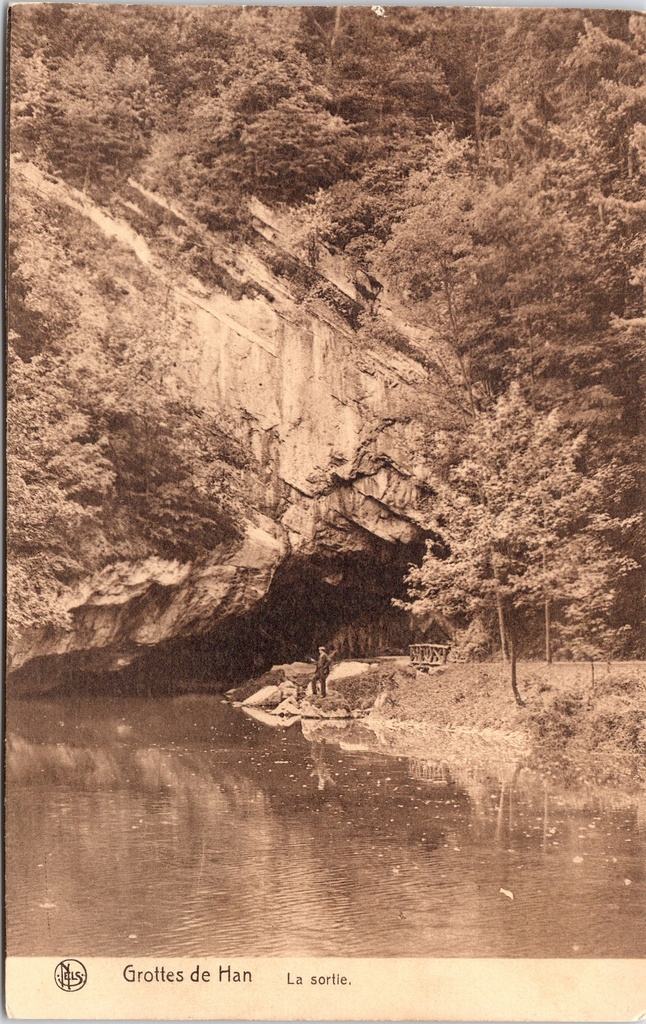Rochefort - "Grottes de Han - La sortie" - Uitgang van de grotten van Han aan de Lesse