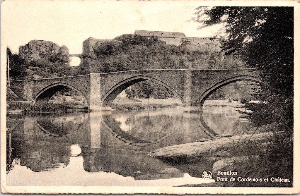 [Bouillon1485] Bouillon - "Pont de Cordemois et Château" - Cordemois-brug en kasteel