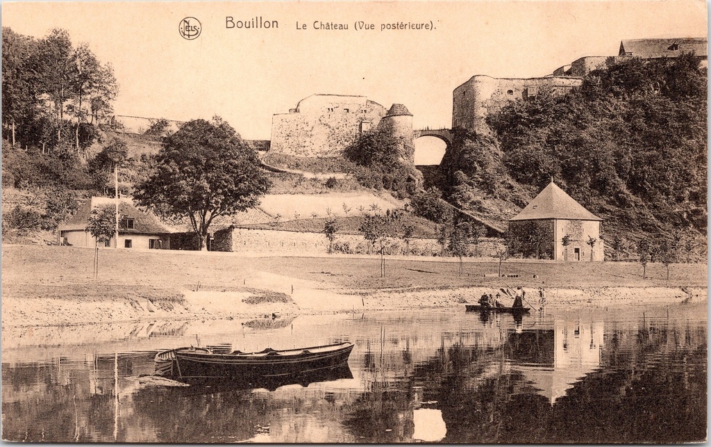 [Bouillon1497] Bouillon - "Le Château (Vue postérieure)" - Kasteel van Bouillon, achteraanzicht