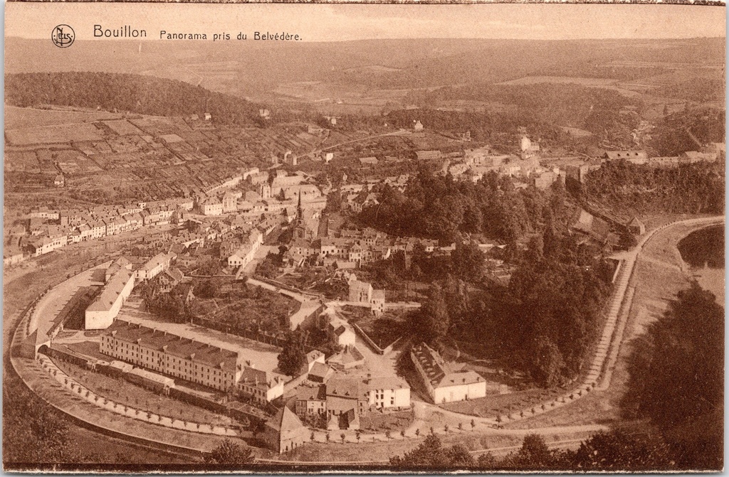 [Bouillon1527] Bouillon - "Panorama pris du Belvédère" - Panoramisch stadsgezicht vanop de Belvédère