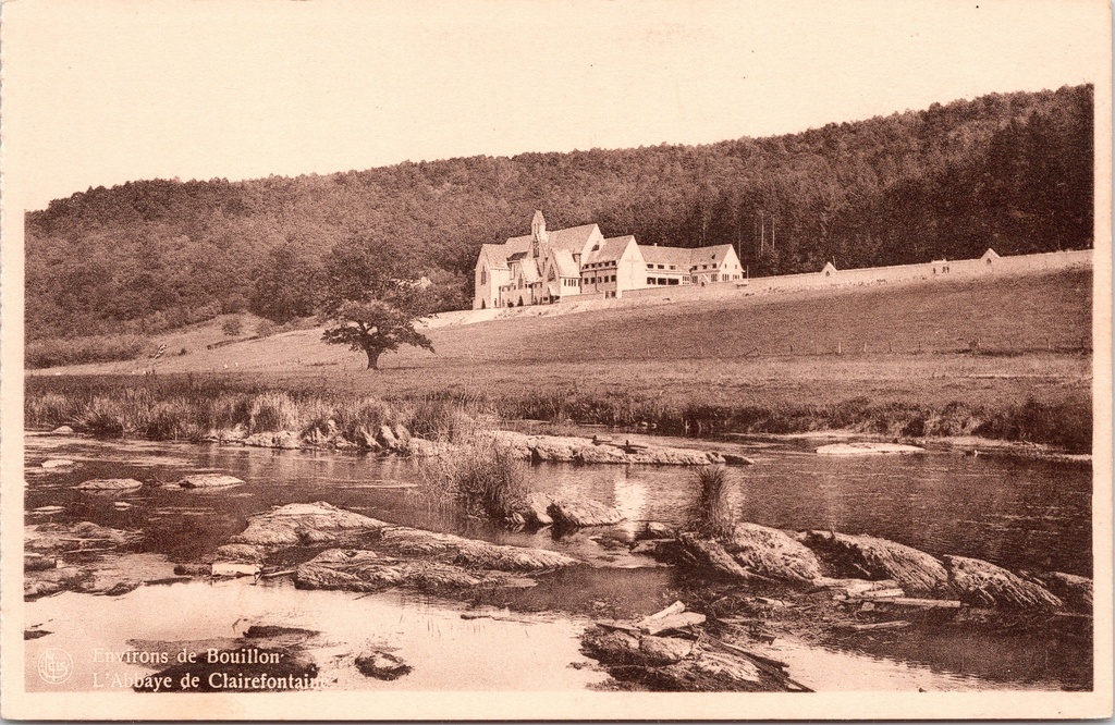 [Bouillon1535] Bouillon - "L'Abbaye de Clairefontaine" - Abdij van Clairefontaine bij de rivier