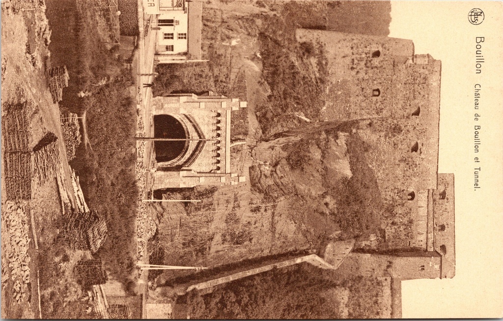 [Bouillon1543] Bouillon - "Château de Bouillon et Tunnel" - Kasteel van Bouillon met tunnel