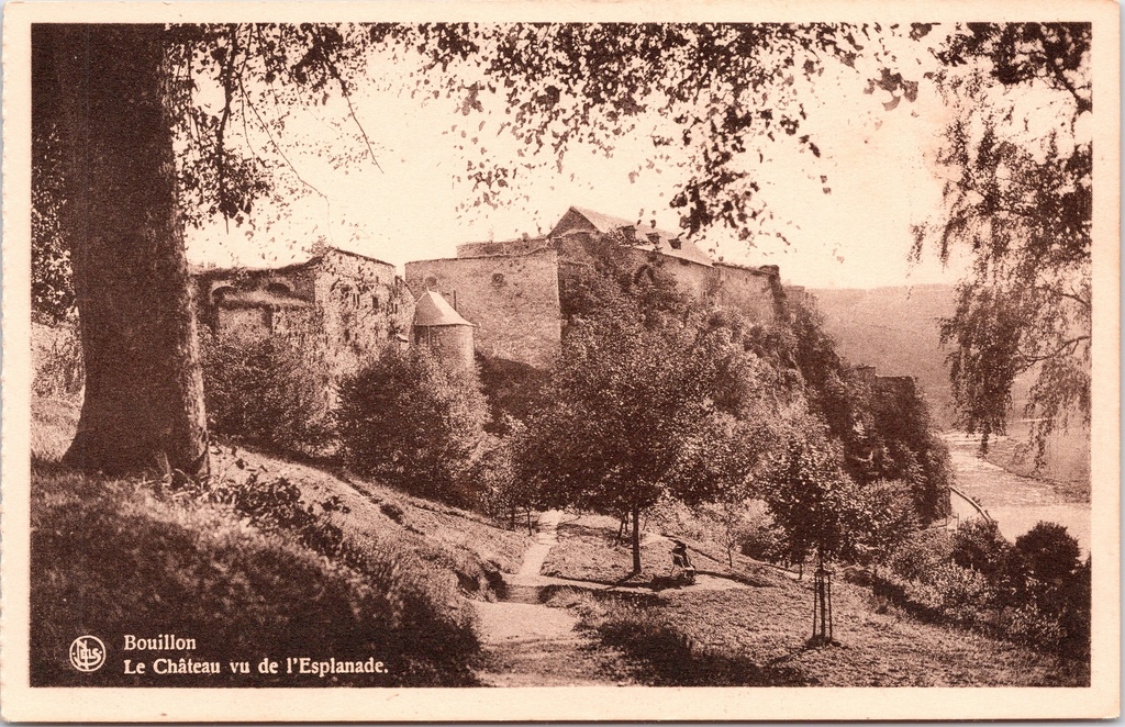 [Bouillon1547] Bouillon - "Le Château vu de l'Esplanade" - Kasteel van Bouillon gezien vanaf de Esplanade