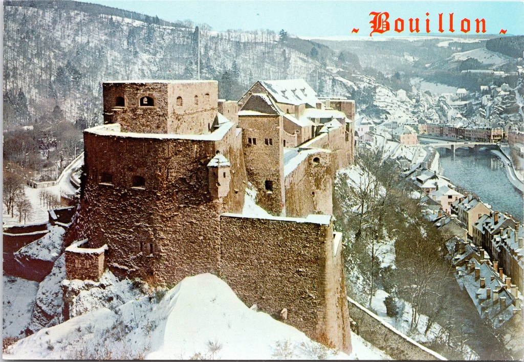 [Bouillon1551] Bouillon - "Bouillon" - Kasteel van Bouillon in de winter