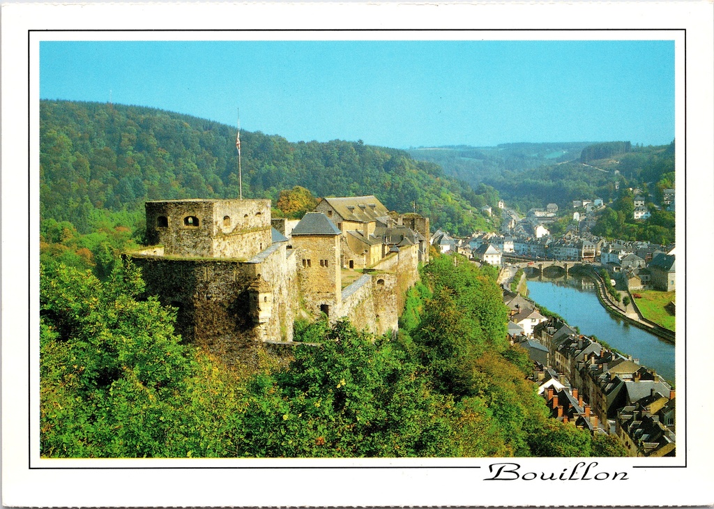 [Bouillon1557] Bouillon - "Bouillon" - Kasteel van Bouillon met zicht op de Semois